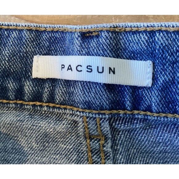 Pacsun Distressed Baggy Jeans Size 23 Women’s Blue - Picture 3 of 9